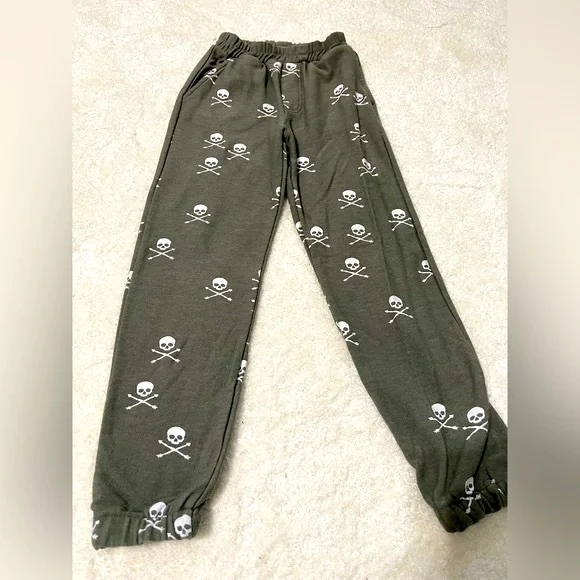 Chaser brand skull knit joggers (sz 7) - Picture 2 of 5